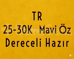 TR 25-30K ÖZ | DERECELİ HAZIR | MAİL DEĞİŞEN