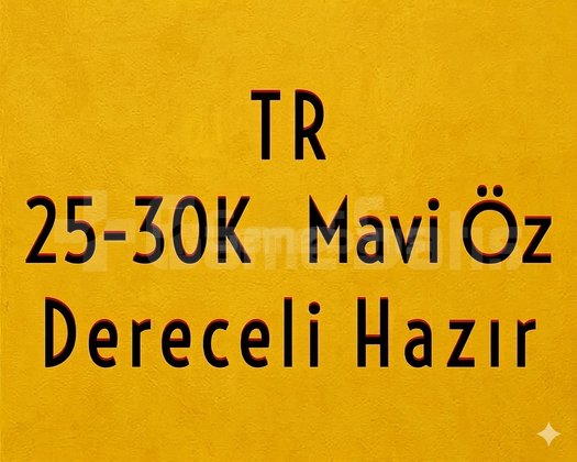 TR 25-30K ÖZ | DERECELİ HAZIR | MAİL DEĞİŞEN