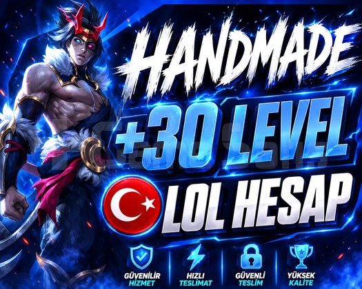 DERECELİ HAZIR GERÇEK HANDMADE 30 LEVEL HESAP