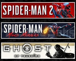 Spider-Man 2 +Miles +Ghost Of Tsushima