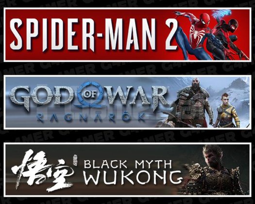 Spider-Man 2 +Ragnarök +Black Myth Wukong