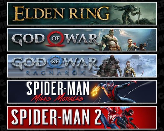 Elden +GOW +Ragnarök +Miles +Spider 2