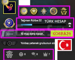 TR HESAP+FACEİT+5 MADALYA 209 WİN 627 SAAT SEÇKİN