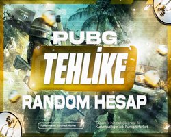 |DOPDOLU| TEHLİKE++ PUBG RANDOM HESAP+ UVİP+