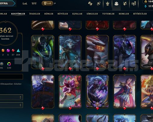 362 kostüm + 400 level acc fresh accaunt