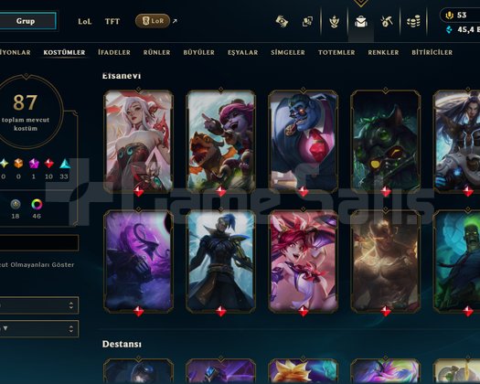 TR HANDMADE +1050 LP HESAP FULL ŞAMPİYON