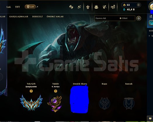 TR HANDMADE +1050 LP HESAP FULL ŞAMPİYON