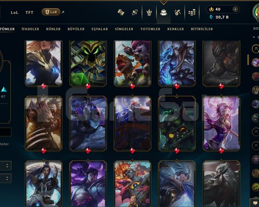 Riot Account- Lol-Valorant-Lor-TFT