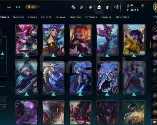 Riot Account- Lol-Valorant-Lor-TFT