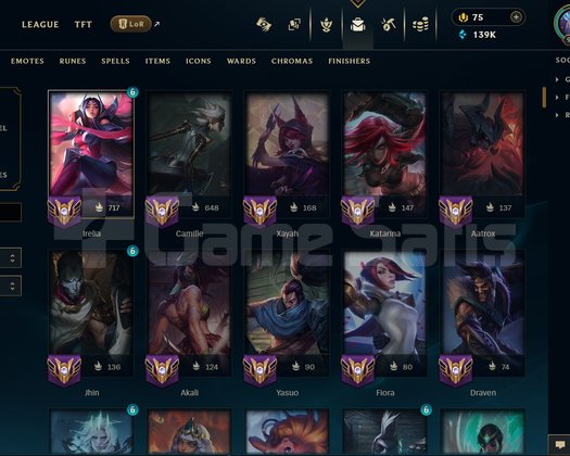 981 Level Zümrüt 4 Full Hero LoL Hesabı
