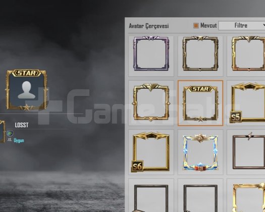 STAR ÇERÇEVELİ FULL RARE HESAP