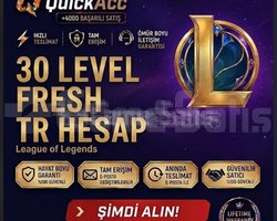 QuickAcc | TR +30 LVL I UNRANKED I HANDMADE I UCUZ