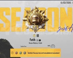 PUBG MOBİLE RÜTBELİ FATİHE RANK KASILIR