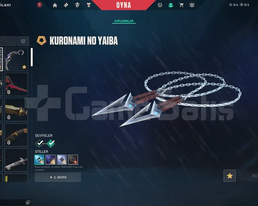 KURONOMI BICAK/KAOS VANDAL/DİA 3 HESAP