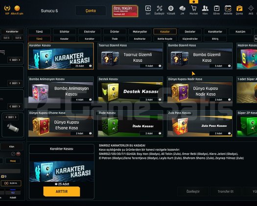 33K Materyalli 60 Seviye Zula Hesabı