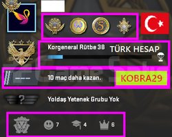 TR HESAP+FACEİT+ 4 MADALYA 250 WİN 778 SAAT SEÇKİN