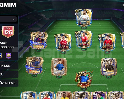 FC MOBİLE 126 gen Mükemmel Utots Hesap