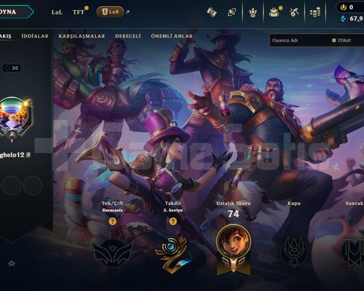 TR UNRANKED 67K ÖZ GÜVENİLİR ADRES