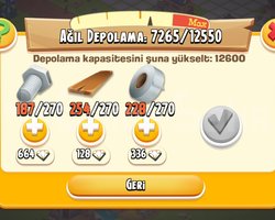 130 level ağıl Ambar yüksek hesap