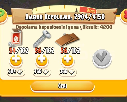 123 level ağıl ve Ambar yüksek hesap
