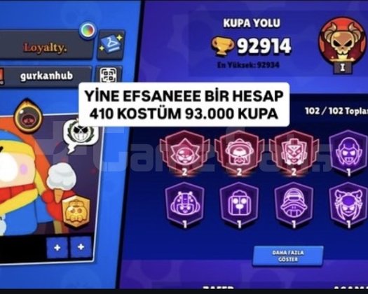 ŞUAN 95k KUPA 410 KOSTÜM KAÇMAZ FIRSAT