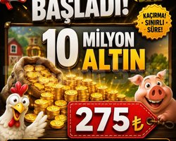 10 Milyon Altın +40 Level İçin