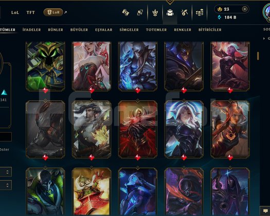 937 LEVEL / 305 SKİN / FUL HERO +MAİL +15K SATIŞ
