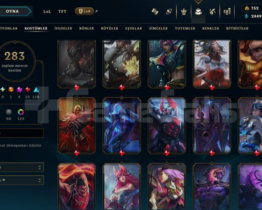 259 LEVEL / 283 SKİN / FUL HERO +MAİL +TELEFON