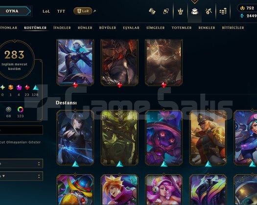 259 LEVEL / 283 SKİN / FUL HERO +MAİL +TELEFON