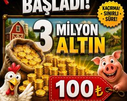 3 Milyon Altın +40 Level İçin