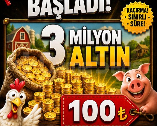 3 Milyon Altın +40 Level İçin