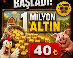 1 Milyon Altın +40 Level İçin