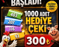 1000 Adet Hediye Çeki