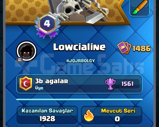 Clash Royal 4 yıllık kasılmış hesap