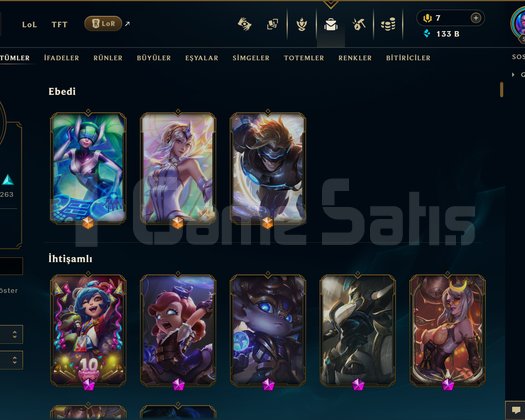 696 KOSTÜM 133K ÖZ 521 LVL EFSANE DOLU MAİL HESAP