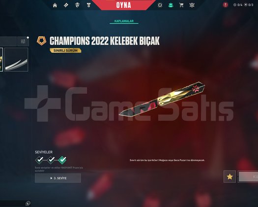 Champions 2022 Kelebek Bıçak ve Phantom 38 Skin