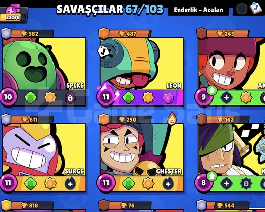BRAWL Stars ucuz ve temiz hesap 22k kupa 97 kostüm