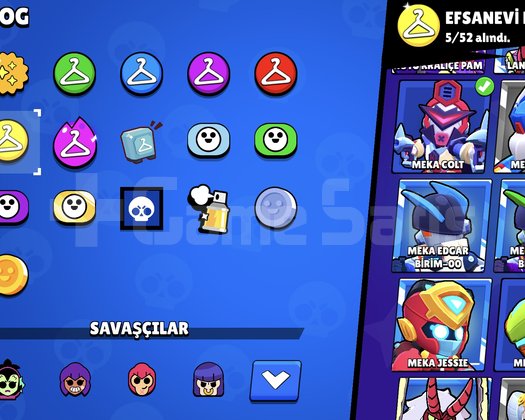 BRAWL Stars ucuz ve temiz hesap 22k kupa 97 kostüm