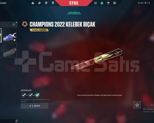 CHAMPIONS 22 KELEBEK PLAT 3 MAINLIK