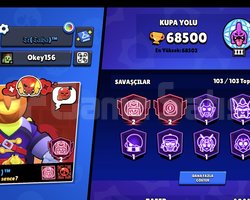 300 KOSTÜM 69K KUPA FULL KARAKTERLİ BOMBA HESAP