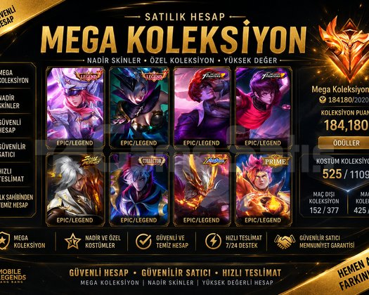 MEGA 4 TR HESAP DOPDOLU 525 SKİN
