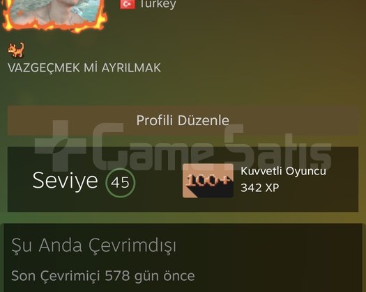Satılık steam hesabı