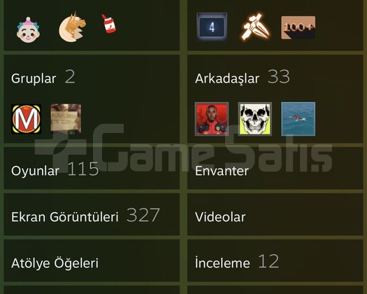 Satılık steam hesabı