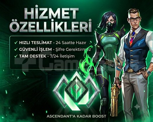 PROFESYONEL VALORANT BOOST | GÜMÜŞ - YÜCE ARASI |