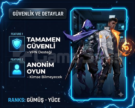 PROFESYONEL VALORANT BOOST | GÜMÜŞ - YÜCE ARASI |
