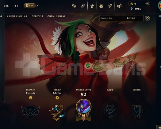 EUW Unranked | 3 Kostüm - 31 Hero | Dereceli Hazır