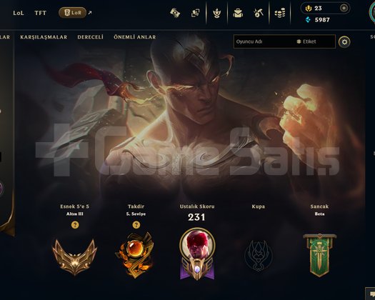 TR Silver 4 | 53 Kostüm - 102 Hero | LoL Hesap