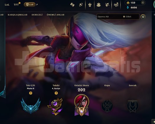 TR Plat 2 | 26 Kostüm - 86 Hero | LoL Hesap