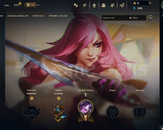TR Unranked | 3 Kostüm - 22 Hero | LoL Hesap