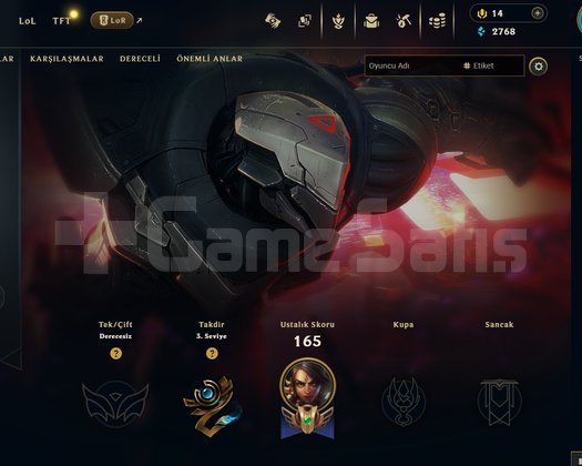 TR Unranked | 15 Kostüm - 46 Hero | LoL Hesap